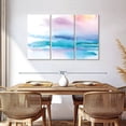 thumbnail image 3 of Elephant Stock Washed Sunset Wall Art - Horizontal Multi Panel Canvas - Living Room Wall Decor - Abstract Multi Panel - Turquoise And White Decor By Aimee Del Valle - 57" x 36", 3 of 8