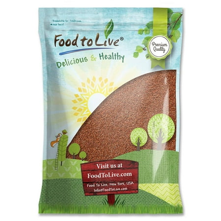 Whole Brown Flax Seeds, 12 Pounds — Kosher, Raw, Vegan — by Food to Live
