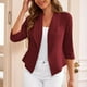 thumbnail image 2 of Ropa para mujer,Blusa informal lisa de manga larga para mujer, tejido de poliéster, suave y cómoda, para uso diario en casa, sopatenor, 2 of 9