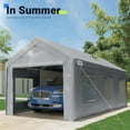 thumbnail image 6 of Quictent 12 ft x 20 ft x 9 ft Silver Gray Carport, 6 of 8