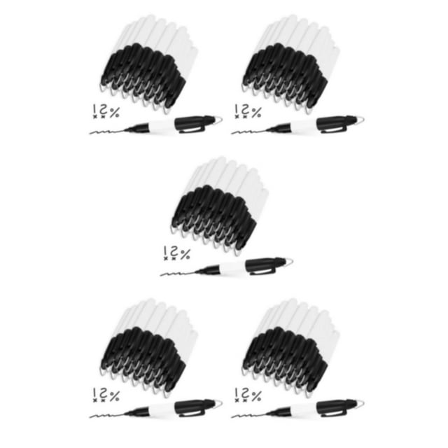 braveheart 24x Smooth Writing Non-toxic Permanent Markers For Wide Application Protective Cap Markers With Cap 5Set