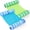 Blue and Green-Stripe100cm x 65cm x 15cm (39.37 x 25.59 x 5.91 inches), variant on 2 Pack Pool Floats Foam Hammock for Adults Large Swim Noodles Bag Non Inflatable Floating Bag Lounge Chairs PVC Bean Quick-Drying Mesh Summer Beach Party (Pink and Blue,Leaves and Flowers)