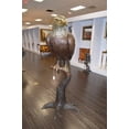thumbnail image 2 of Nifao Large Eagle Standing On A Branch Bronze Statue – Garden Outdoor Decor Sculpture, 30"L x 40"W x 70"H, 2 of 11