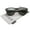 Black / Smoke, variant on zeroUV - Large Retro Classic Glass Lens Casual Horn Rimmed Sunglasses - 54mm