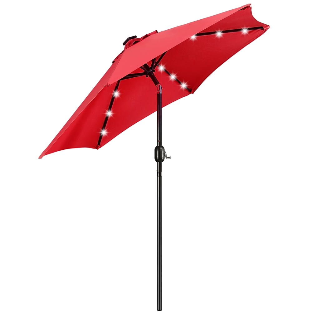 Topeakmart 7.5ft Patio Umbrella Outdoor Market Umbrella with 6 Ribs