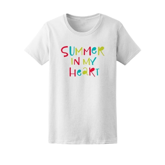 Summer In My Heart Vacation Love Tee Women's -Image by Shutterstock