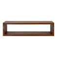 thumbnail image 5 of Kate and Laurel Holt Modern Floating Wood Wall Shelf, 30 x 8, Walnut Brown, Chic Rectangular Floating Wood Console for Wall, 5 of 8