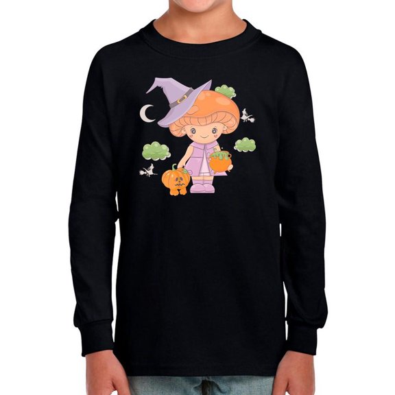 Mushroom Girl W Cauldron Long Sleeve Toddler -Image by Shutterstock,  3 Toddler