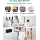 thumbnail image 4 of Ganchos autoadhesivos blancos, paquete de 10 ganchos adhesivos extra fuertes para cocina, baño, fregadero - Percha de acero al carbono resistente al agua para colgar toallas, 4 of 4