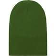 thumbnail image 6 of Women Satin Lined Knit Beanie Hat Winter Hats for Women Men Silk Lining Soft Slouchy Warm Cuffed Beanie Hat (Green), 6 of 7