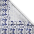 thumbnail image 3 of Ambesonne Floral Kitchen Curtains, Bluish Gzhel Flowers Art, 55"x39", Dark Lavender and Pale Grey, 3 of 3