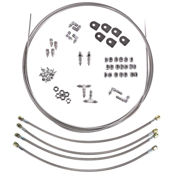 JEGS Stainless Steel Universal Brake Line Kit