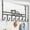 Black#2, variant on Metal Over Door Hooks 41x22cm Traceless Hanger Shelf Coat Rack Bedroom Kitchen Storage Organizer Steel No Marking Design White Brown Space Saving