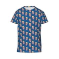 thumbnail image 4 of Wukai Cute Popcorn Youth Unisex Short Sleeve T-Shirt for Boys, Girls, Teens, and Kids-X-Large, 4 of 7