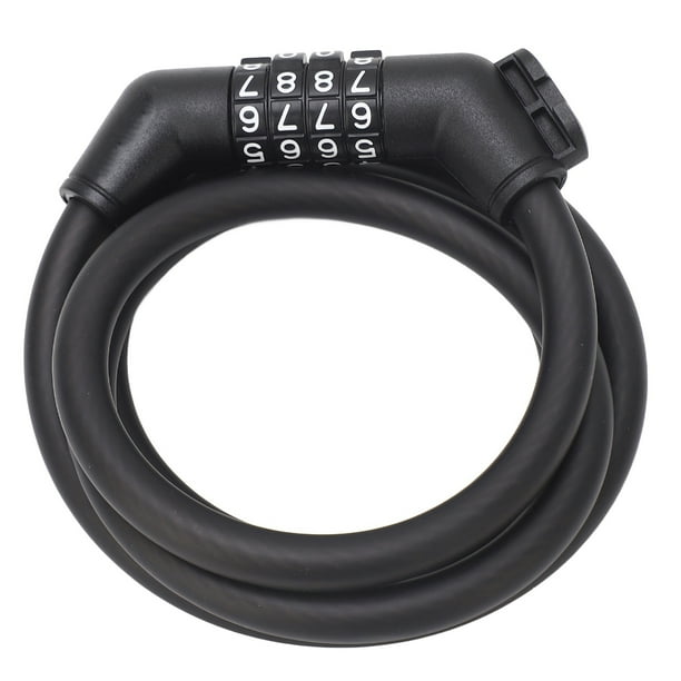 Candado Con Contraseña Para Bicicleta, Uso Conveniente, Funda De PVC, Candado Para Cable De Bicicleta, Bobinado De Alambre De Acero, Sin Deformación Para Motocicleta Y Scooter