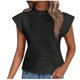thumbnail image 2 of Fiudx Ofertas de La Semana Blusa de Manga Corta con Cuello Redondo y Pantalón Corto Informal para Mujer a La Moda, 2 of 6