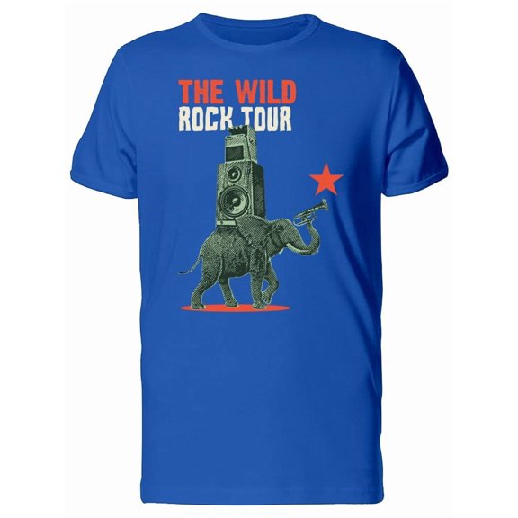 Elephant With Trumpet Rock Tour Tee Men's -Image by Shutterstock