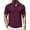 Burgundy, variant on V Neck Men Polo Shirts Short Sleeve Knit T shirts for Men Casual Stretch Men Shirts