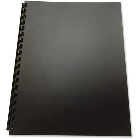 100% Recycled Poly Binding Cover, 11 X 8 1/2, Black, 25/pack | Bundle of 5 Packs