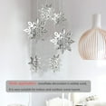 thumbnail image 1 of 1 Set Christmas Decorations Funny Exquisite Simple Style Stereo Indoor Hanging Prop Festival Adornment Decor for Scene Layout Silver, 1 of 6