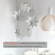 thumbnail image 5 of Matsuzay 1 Juego de adornos navideños, divertido, exquisito, estilo Simple, estéreo, accesorio colgante para interiores, decoración de adorno para el Kits de decoración para fiestas Plata Matsuzay HA059996-01, 5 of 6