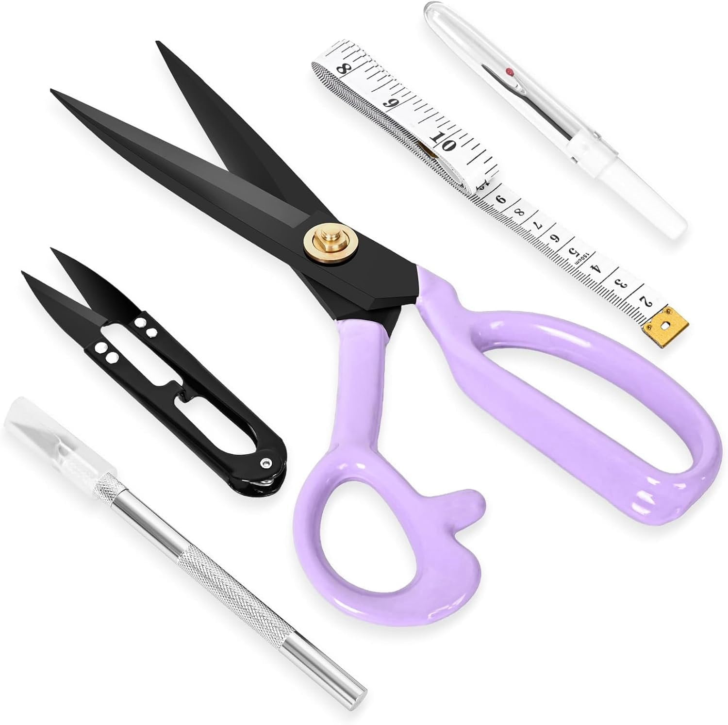 Professional Tailor  Heavy Duty - Multi-Purpose Sewing Fabric  for Leather  Industrial  Shears  Office Arts, and Crafts (9 Inch)