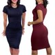 thumbnail image 2 of Vestido Midi Liso Sin Estampado Medio Casual Femenino Moderno Tubo Delgado Deng Xun unisex, 2 of 2