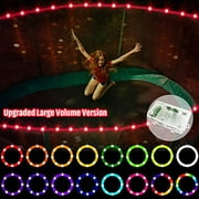 ?Upgraded Large Volume&Longer Version? LED Trampoline Lights?Remote Control Trampoline Rim LED Light for 15Ft Trampoline, C Battery Box, 16 Color Change, Waterproof, Bright to Play at Night Outdoors