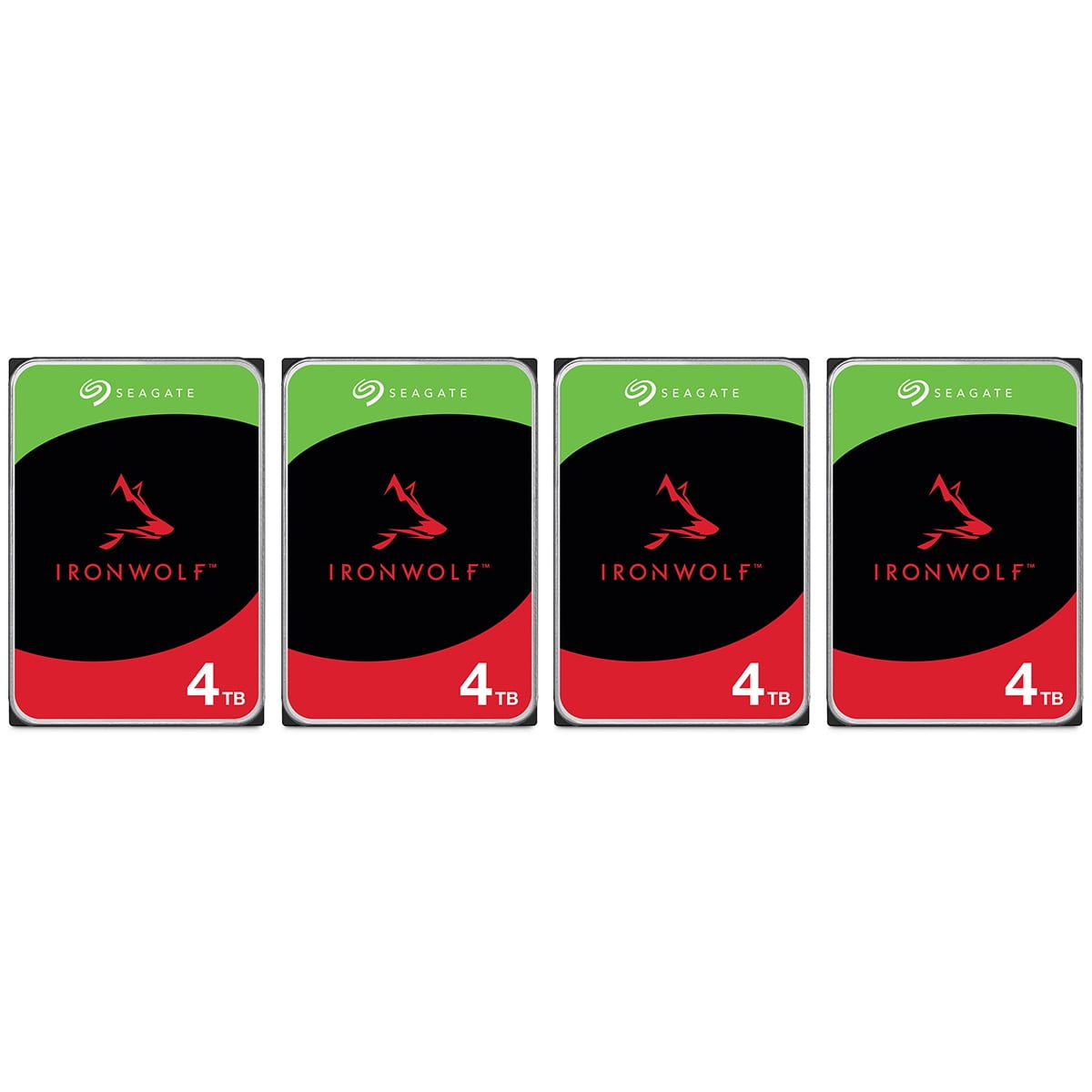 Seagate IronWolf SATA III 3.5" Internal NAS Hard Drive - 4TB, 4-Pack