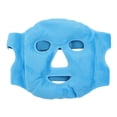 thumbnail image 1 of Compresa de gel frío/calor con perlas para la cara, suave, para aliviar el estrés y la hinchazón, para dormir, color azul oscuro, 1 of 14