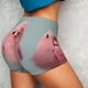 thumbnail image 4 of Fotbe Adorable Pink Fluffy Birds Shorts Sin Costuras – Shorts Deportivos de Cintura Alta para Mujer, Elásticos para Gimnasio, Yoga, Running o Ciclismo-Medium, 4 of 8