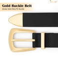 thumbnail image 5 of JASGOOD Women Leather Belts for Jeans Dress Ladies Belt with Gold Buckle Black Belts, 5 of 10