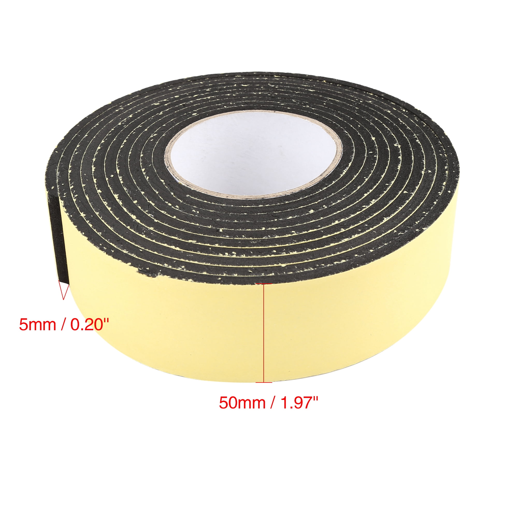 Unique Bargains 15ft x 2 inch Foam Seal Tape Auto Car Door Window Sealing Strip