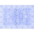 thumbnail image 1 of Ahgly Company Machine Washable Indoor Rectangle Oriental Blue Modern Area Rugs, 2' x 3', 1 of 4