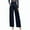 Navy, variant on cfhntfmh High Waisted for Women Fashion Bow Knot Wide Leg Work Office Pants Business Casual Outfits Dress Pants with Pockets