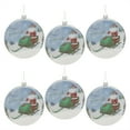 thumbnail image 3 of Melrose Glass Santa Ski Patrol Disc Ornament Set of 6, 3 of 3