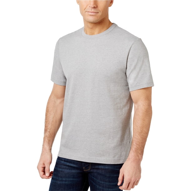 Camiseta básica de cuello redondo para hombre Club Room ltgreyhtr L Club Room Basic Tee