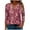 Multicolor Plus Size Blouse for Women_d, variant on CYMMPU Summer Trendy Shirts V Neck Blouses for Women Dressy Casual Loose Fit 3/4 Sleeve T-Shirts Spring Tops Flower Printed Business Elegant Work Tops T-Shirts Multicolor L
