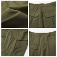 thumbnail image 4 of Domzest Men's Cargo Pants Ripstop Water Resistant Hiking Work Pants Outdoor Multi Pockets Army Tactical Pants Army Green 4XL, 4 of 8