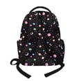 thumbnail image 3 of Xixirimido Cat Colorful Planets Galaxy Print 17 Inch Kids Backpacks for Boys & Girls Preschool, Kindergarten, Elementary School Backpacks with Adjustable Straps Multi-pocket, 3 of 8