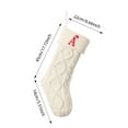thumbnail image 2 of Monogrammed Christmas Stockings 17.7 Inch, Personalized Knit Stockings with Embroidered Initials for Family, Large Xmas Stocking for Fireplace Mantel Holiday Decorations, 2 of 5