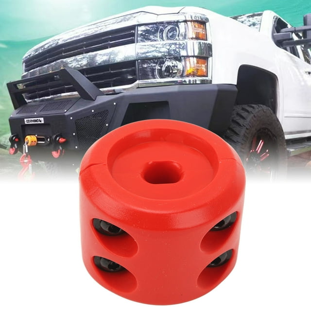 Winch Cable Hook Stopper, Rubber Rope Line Saver Hook Buffer With Hex Wrench, Prevent Pulling Bounce & Abrasion, Rope Hook Buffer For ATV UTV SUV ORV Trucks