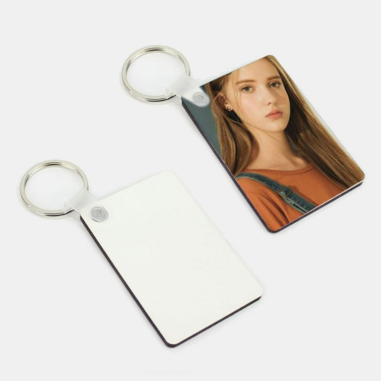 OMG Cups! Square Double Sided Sublimation MDF - Key Chain 10 - Bulk