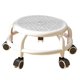 thumbnail image 2 of Taburete de ruedas universal, taburete de asiento de rodillo bajo, cambio de zapatos móvil, taburete giratorio de 360 degree de bajo ruido para barbería, Gris perfecl Asiento rodante bajo, 2 of 8