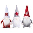 thumbnail image 1 of 3 piezas Gnomo navideño sueco NQ Adorables muñecos de Papá Noel hechos a mano 28 cm x 12 cm, 1 of 5