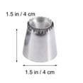 thumbnail image 2 of LEORX 2Pcs Stainless Steel Piping Nozzles Smooth Interior for Cake Decorating, 2 of 6