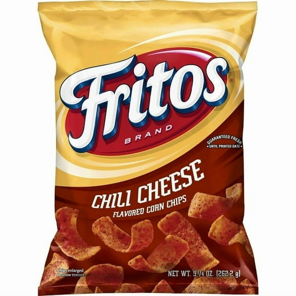 Fritos Corn Chips Chili Cheese Flavored Snack Chips, 9.25 Ounce Bag (Pack of 2)