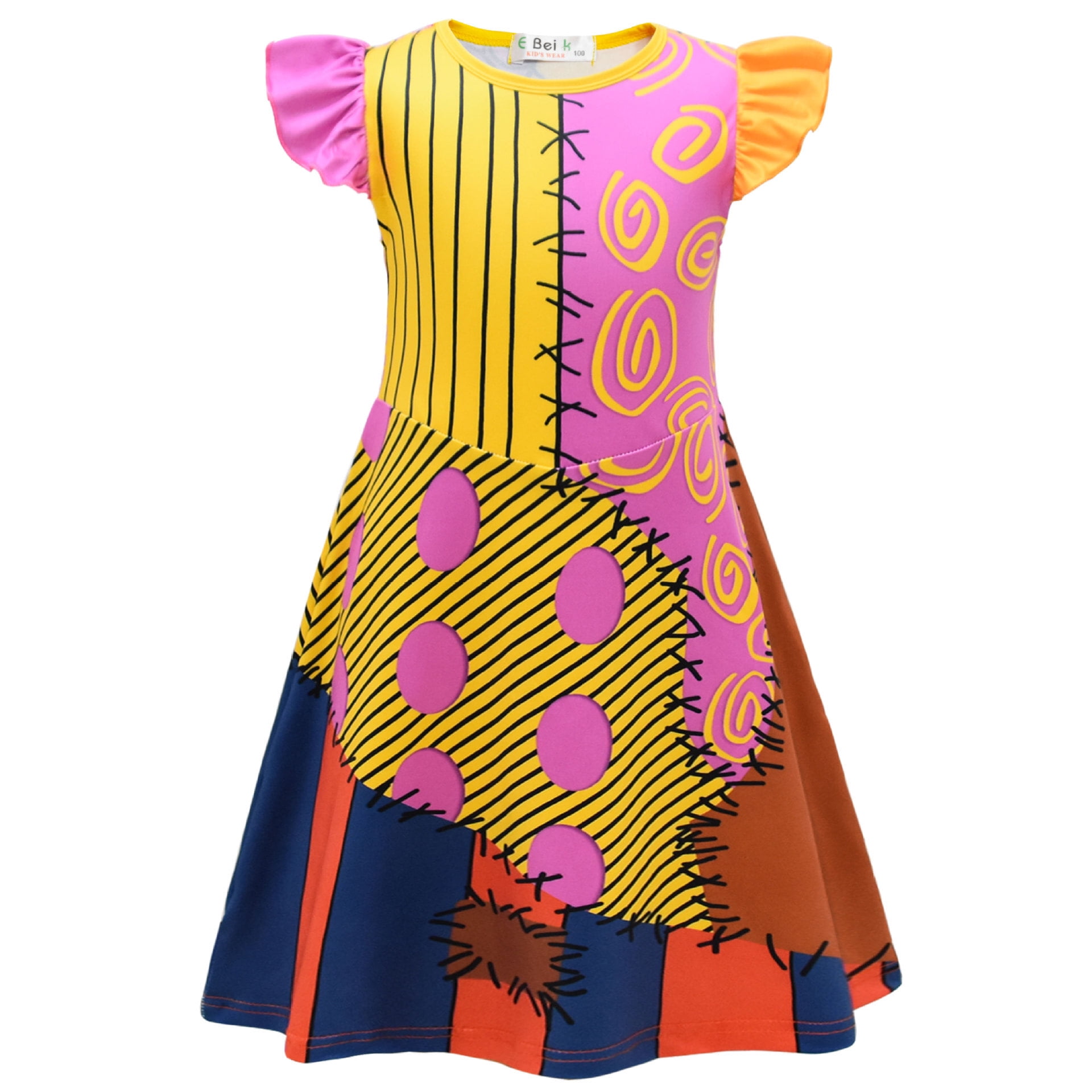 KAWELL Sally Nightmare Before Christmas Luxury Costume Princess Fancy Dress  with Bag - Walmart.com