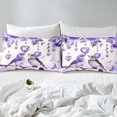 thumbnail image 3 of Erosebridal Housse de Couette Oiseaux Mignons Simple, Ensembles de Literie Cœurs Floraux Roses Violettes Taille Simple, Déco de Chambre de Rêve, Réversible 2 Pcs (Sans Couette), 3 of 7