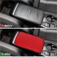 thumbnail image 4 of LAICAIW Car Center Console Pad, Universal Waterproof Car Armrest Seat Box Cover, Car Interior Accessories, Carbon Fiber PU Leather Auto Armrest Cover Protector for Most Vehicle, SUV, Truck, Car (Red, 4 of 6